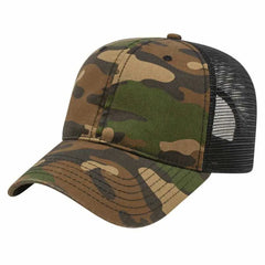 Cap America I2008 Woodland Camo with Soft Mesh Back Cap Woodland Black Multi colored / One Size Fits Most