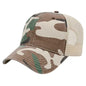 Cap America I2008 Woodland Camo with Soft Mesh Back Cap Brown Camo Stone Brown Ivory / One Size Fits Most