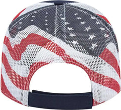 Cap America I2011 Flag Mesh Back Cap Navy White Navy White / One Size Fits Most
