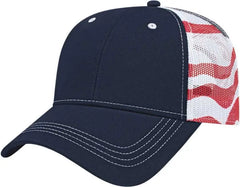 Cap America I2011 Flag Mesh Back Cap Navy White Navy White / One Size Fits Most