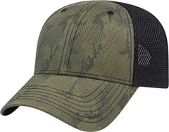 Cap America I2012 Tactical Tonal Screen Print Cap - Loden Black - Forest Black / One Size Fits Most
