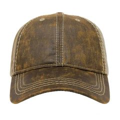 Cap America I2018 Faux Leathered Poly/Cotton Camo Cap Brown Realtree Ap Brown Realtree / One Size Fits Most