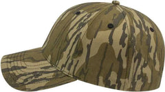Cap America I2030 Structured Six Panel Camo Cap - Mossy Oak Original Bottomland - Realtree / One Size Fits Most