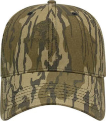 Cap America I2030 Structured Six Panel Camo Cap - Mossy Oak Original Bottomland - Realtree / One Size Fits Most