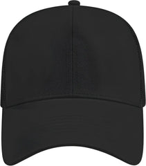 Cap America I3005 Mesh Back Cap Black Black / One Size Fits Most