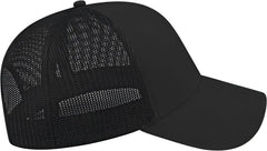 Cap America I3005 Mesh Back Cap Black Black / One Size Fits Most