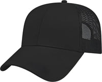 Cap America I3005 Mesh Back Cap Black Black / One Size Fits Most