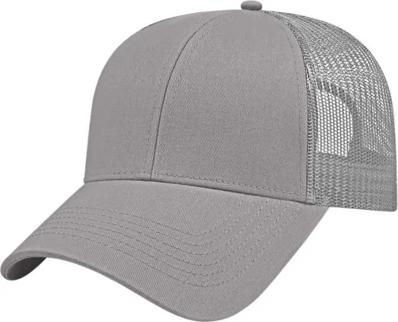 Cap America I3005 Mesh Back Cap - Gray - Gray / One Size Fits Most
