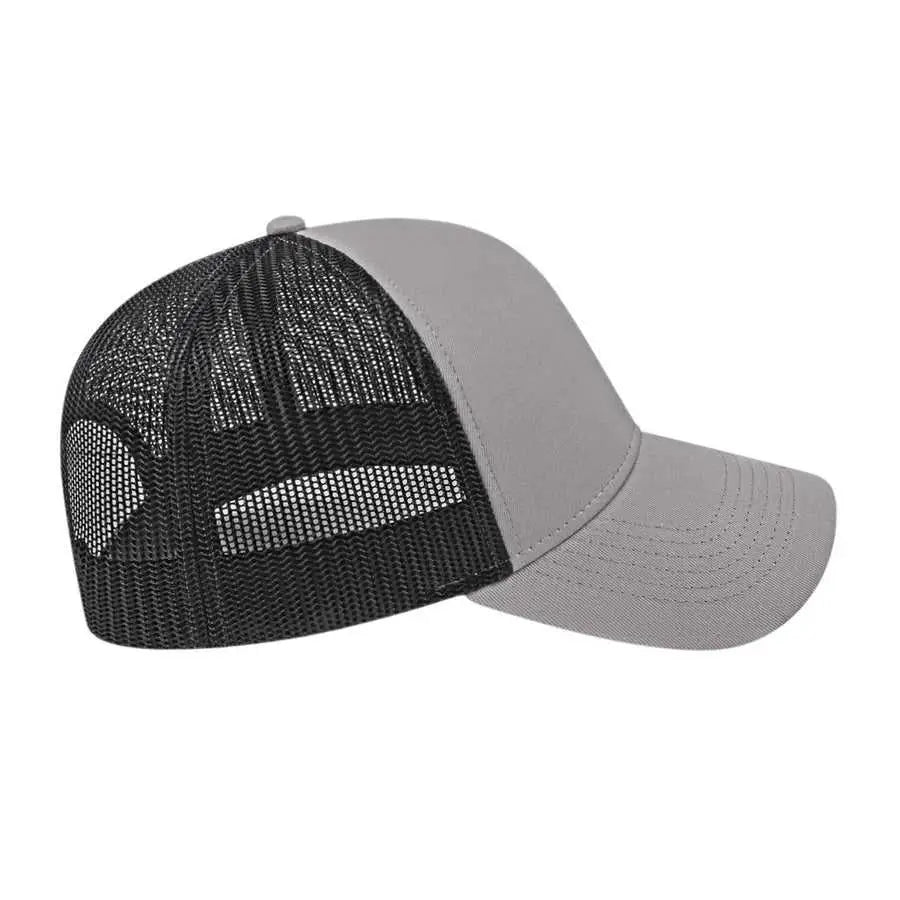 Cap America I3025 Two Tone Mesh Back Cap - Gray Black - Gray Black / One Size Fits Most