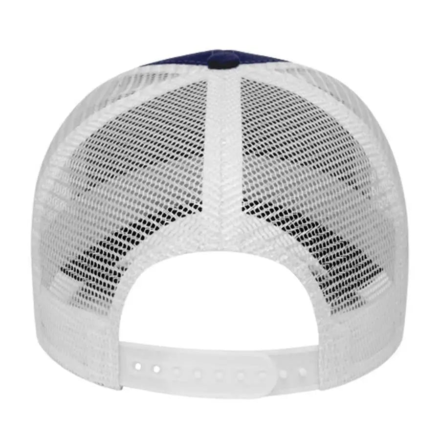Cap America I3025 Two Tone Mesh Back Cap - Navy White - Navy White / One Size Fits Most