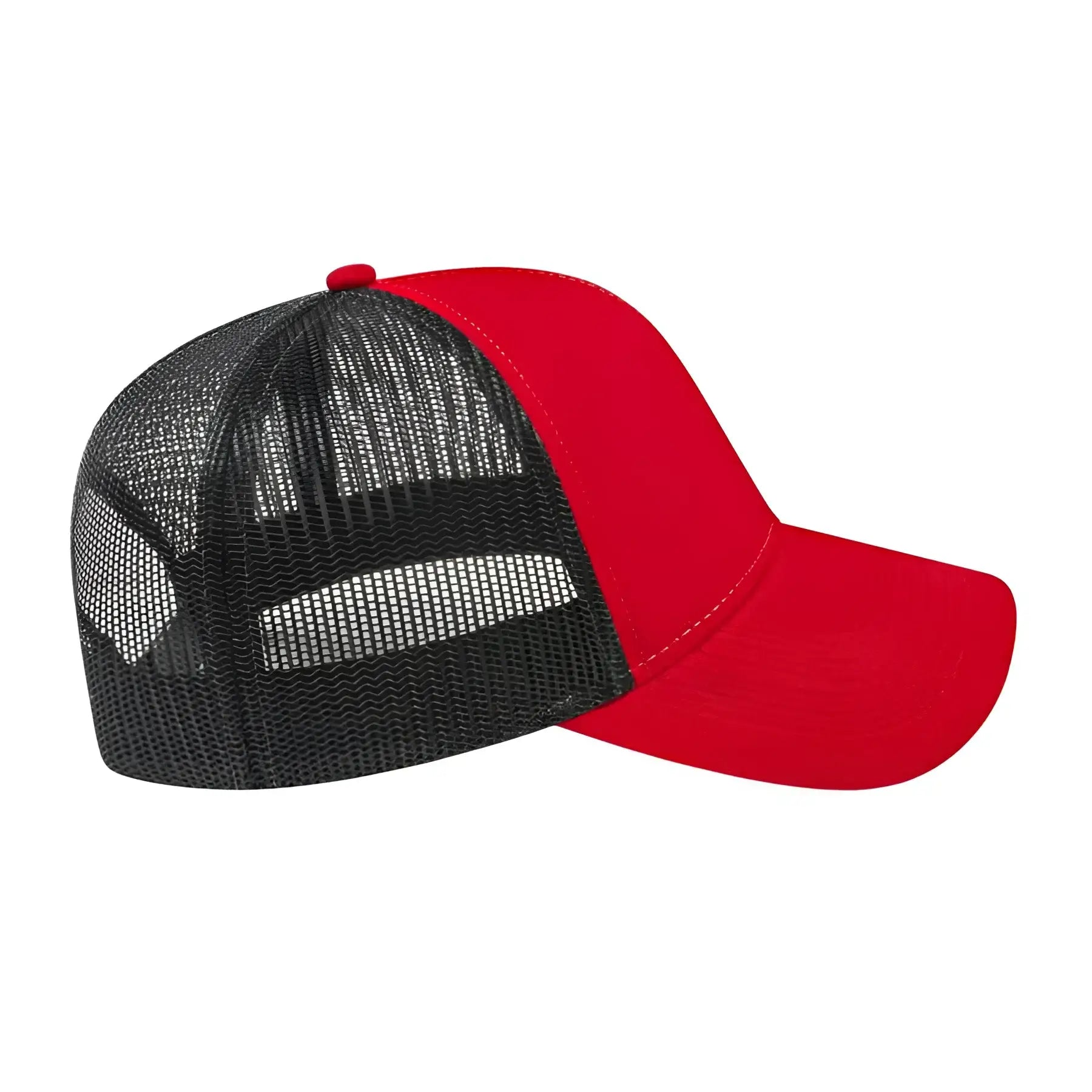 Cap America I3025 Two Tone Mesh Back Cap - Red Black - Red Black / One Size Fits Most