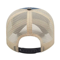 Cap America I3027 Washed Pigment Dyed with Washed Mesh Cap Navy Black Stone Navy Black / One Size Fits Most