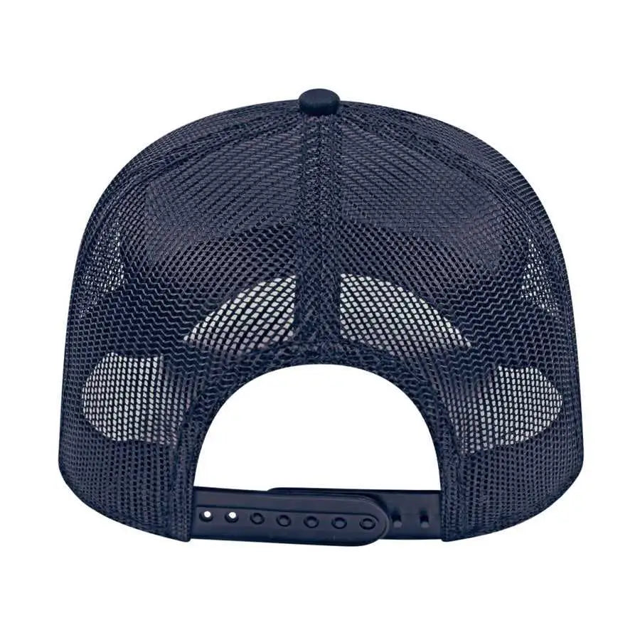 Cap America I3028 Modified Flat Bill with Mesh Back Cap - Navy - Navy / One Size Fits Most