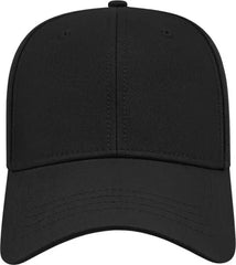 Cap America I3034 Chino Twill with Snap Tab Closure Cap - Black - Black / One Size Fits Most
