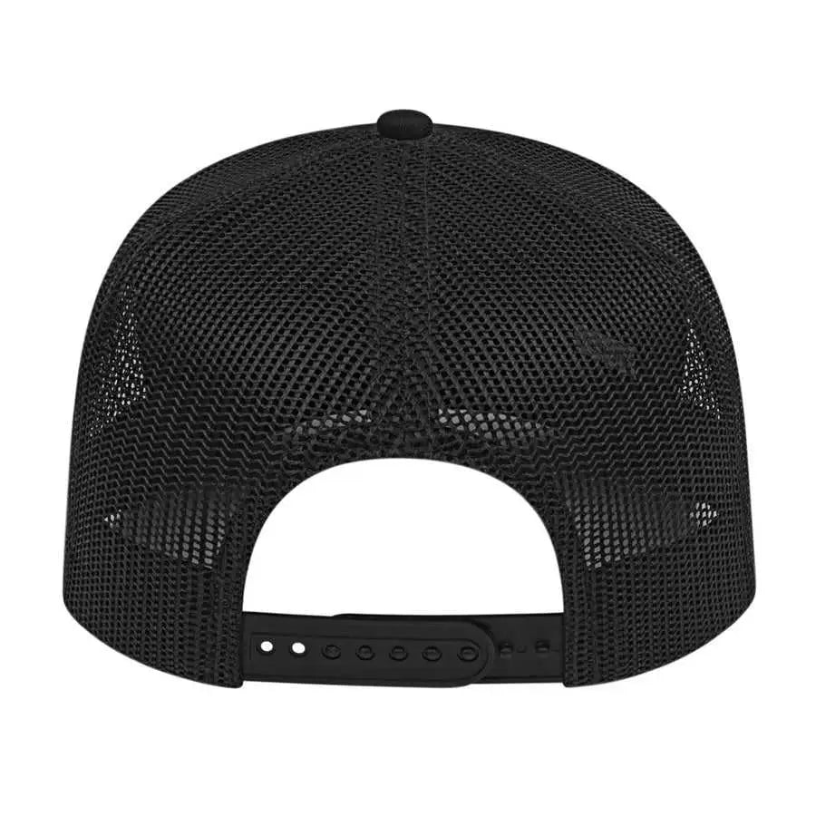 Cap America I3038 Poly/Cotton Mesh Back Cap - Black - Black / One Size Fits Most