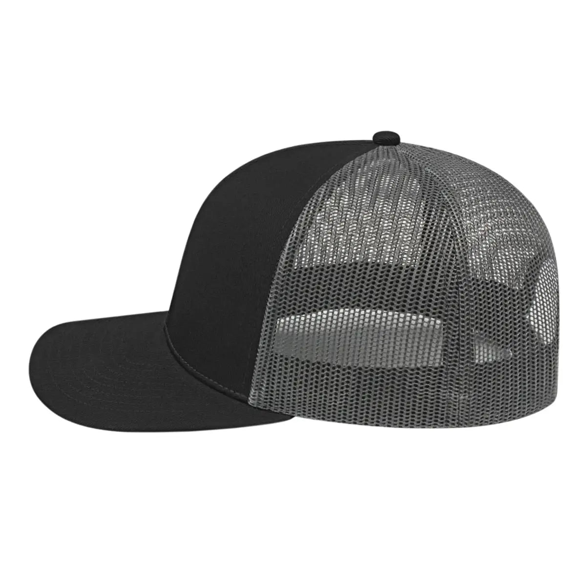 Cap America I3038 Poly/Cotton Mesh Back Cap - Black Charcoal - Black Dark Gray / One Size Fits Most