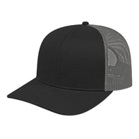 Cap America I3038 Poly/Cotton Mesh Back Cap - Black Charcoal - Black Dark Gray / One Size Fits Most