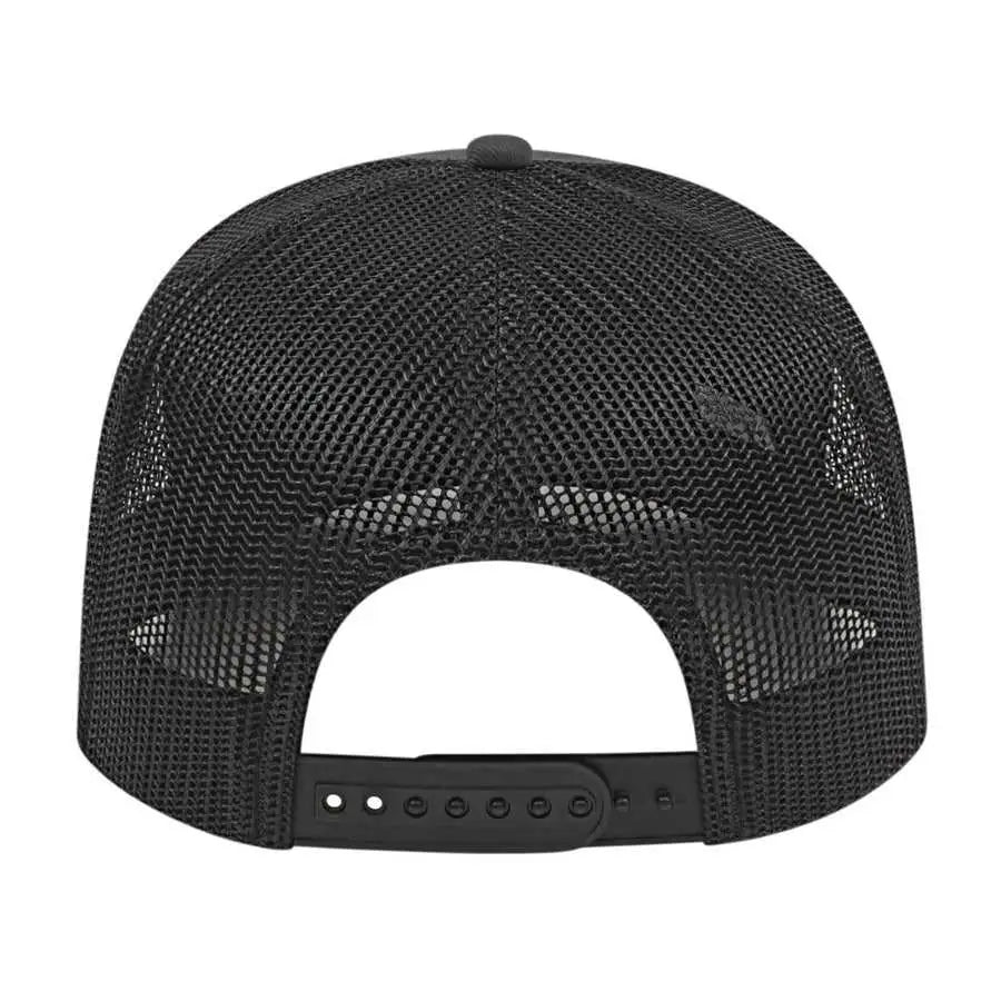 Cap America I3038 Poly/Cotton Mesh Back Cap - Charcoal Black - Dark Gray Black / One Size Fits Most