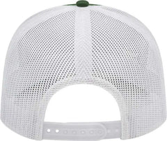 Cap America I3038 Poly/Cotton Mesh Back Cap Dark Green White Forest White / One Size Fits Most