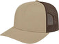 Cap America I3038 Poly/Cotton Mesh Back Cap Khaki Brown Khaki Coffee / One Size Fits Most