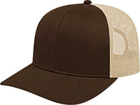 Cap America I3038 Poly/Cotton Mesh Back Cap Khaki Khaki / One Size Fits Most