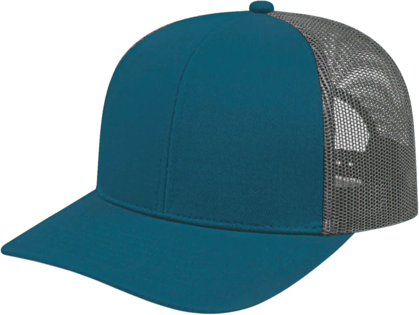 Cap America I3038 Poly/Cotton Mesh Back Cap Marine Blue Charcoal Marine Blue Charcoal / One Size Fits Most