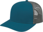 Cap America I3038 Poly/Cotton Mesh Back Cap Marine Blue Charcoal Marine Blue Charcoal / One Size Fits Most