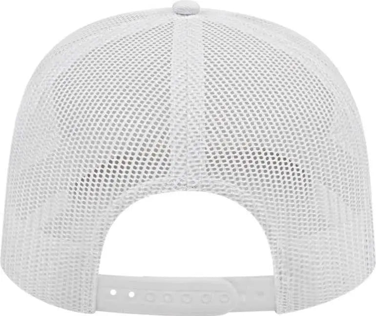 Cap America I3038 Poly/Cotton Mesh Back Cap - White - White / One Size Fits Most