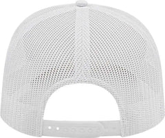 Cap America I3038 Poly/Cotton Mesh Back Cap White White / One Size Fits Most