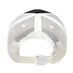 Cap America i3055 Unstructured Contrast Stitching & Mesh Back Cap Black Black / One Size Fits Most