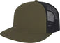 Cap America i3057 7 Panel Trucker Mesh Back Cap Loden Black Loden Black / One Size Fits Most
