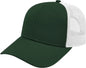 Cap America I3115 Low Profile Trucker with Modified Flat Bill Cap Forest White Forest White / Youth