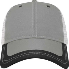 Cap America I5003 Polyester Mesh Back Cap - Gray Black - Gray Black / One Size Fits Most