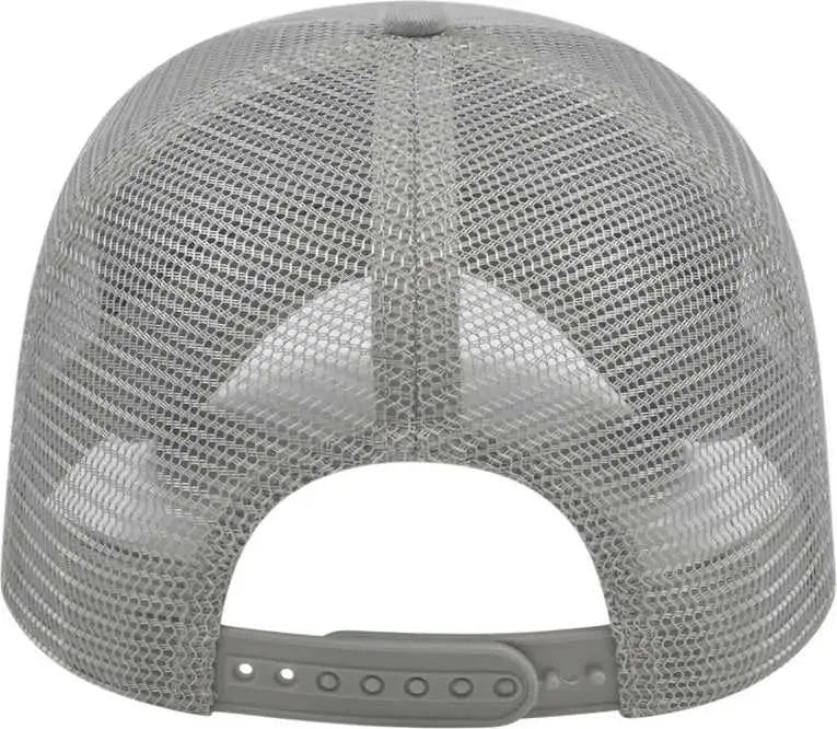 Cap America i5009 Value Washed Chino Twill Mesh Back Cap - Gray - Gray / One Size Fits Most