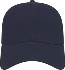 Cap America i5009 Value Washed Chino Twill Mesh Back Cap Navy Navy / One Size Fits Most