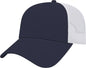 Cap America i5009 Value Washed Chino Twill Mesh Back Cap - Navy White - Navy White / One Size Fits Most