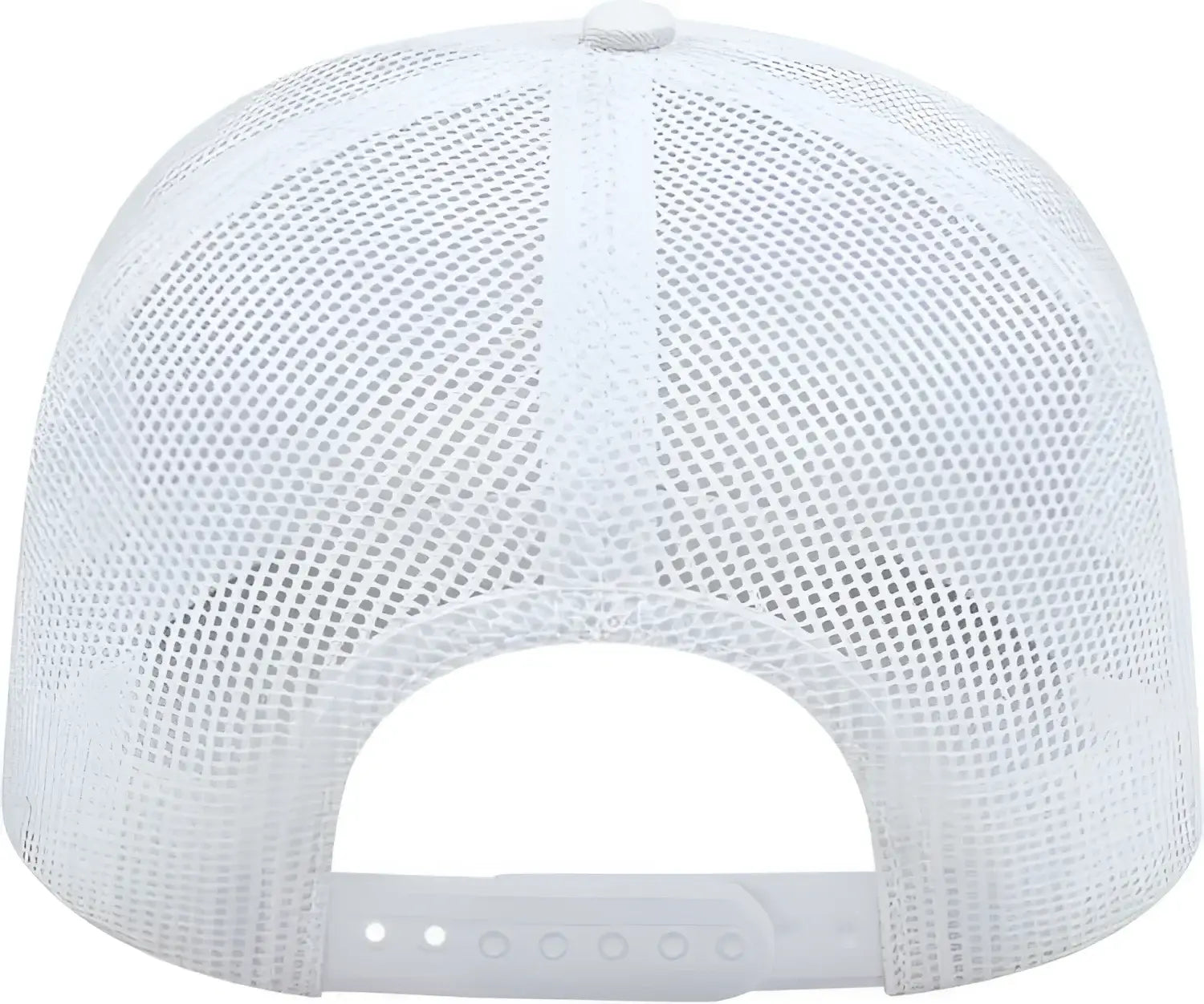 Cap America i5011 Value Rope Trucker Mesh Back Cap - White - White / One Size Fits Most