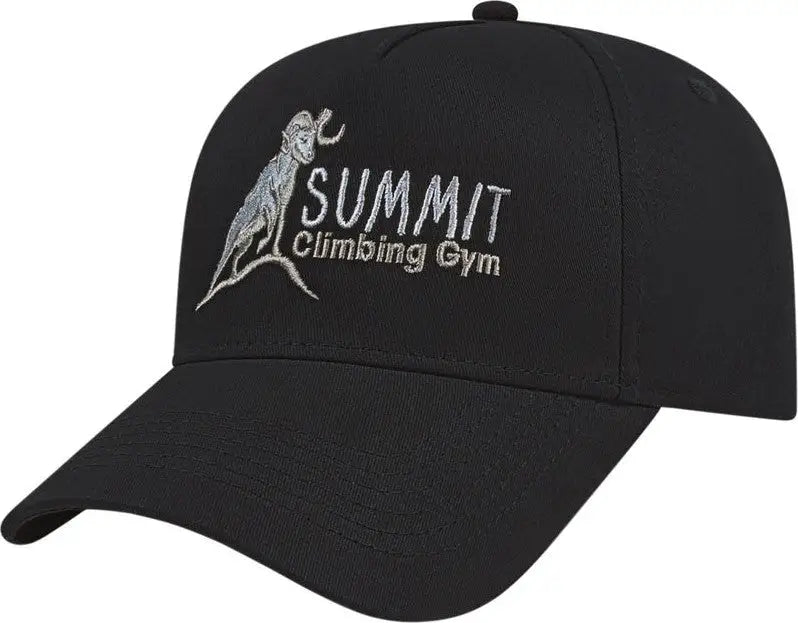 Cap America I5050 Five Panel Cap - Black - Black / One Size Fits Most