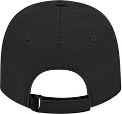 Cap America I7023 Structured Solid Active Wear Cap - Black - Black / One Size Fits Most
