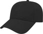 Cap America I7023 Structured Solid Active Wear Cap - Black - Black / One Size Fits Most