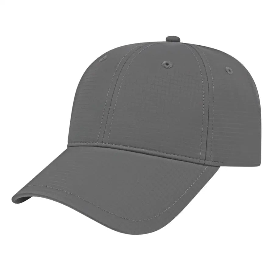 Cap America I7023 Structured Solid Active Wear Cap Charcoal Dark Gray / One Size Fits Most