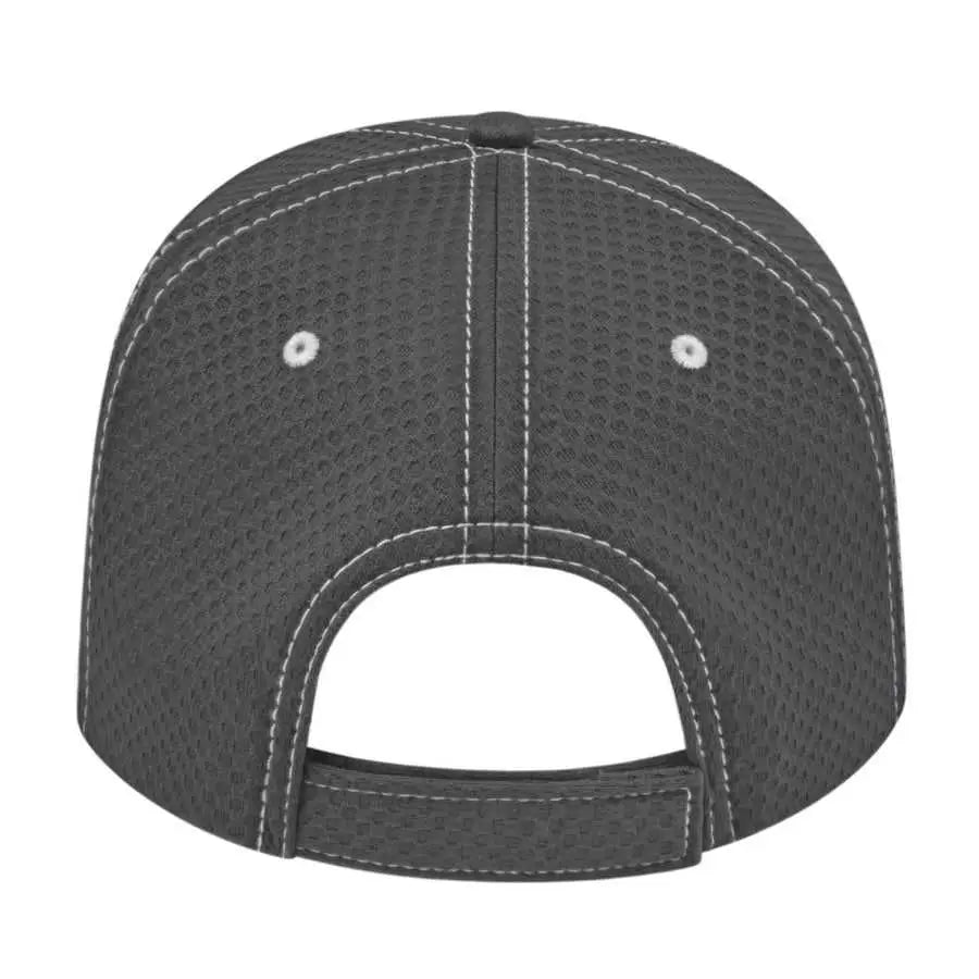 Cap America I7024 Soft Textured Polyester Mesh Cap - Charcoal - Dark Gray / One Size Fits Most