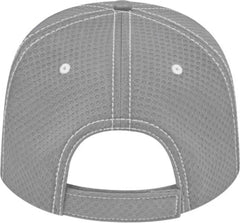Cap America I7024 Soft Textured Polyester Mesh Cap Gray Gray / One Size Fits Most