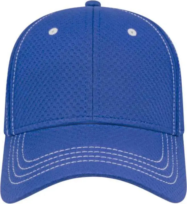 Cap America I7024 Soft Textured Polyester Mesh Cap - Royal - Royal / One Size Fits Most