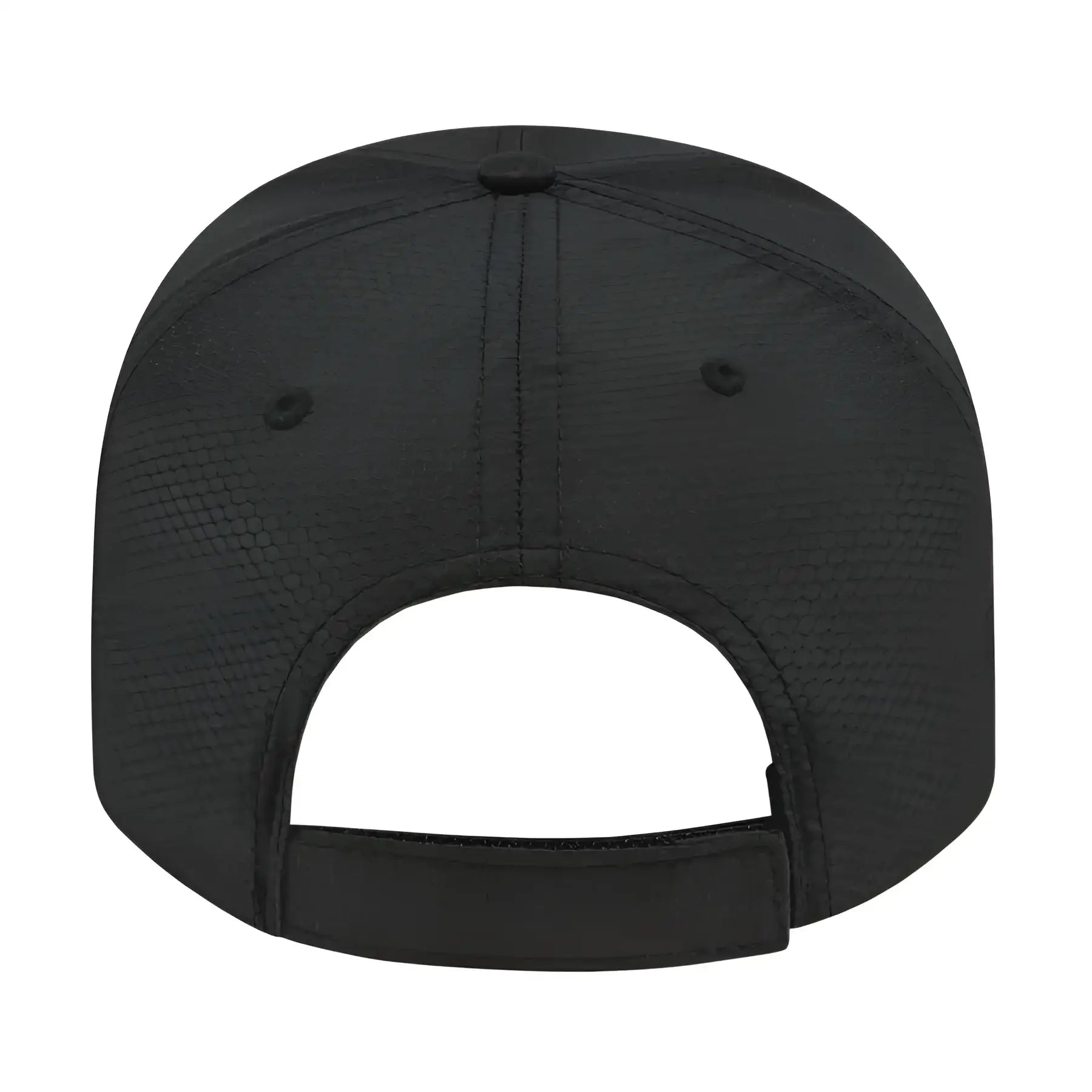 Cap America I7035 Lightweight Polyester Performance Cap - Black - Black / One Size Fits Most