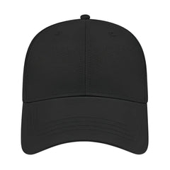 Cap America I7035 Lightweight Polyester Performance Cap Black Black / One Size Fits Most