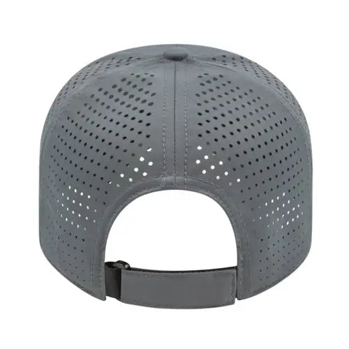 Cap America I7038 Perforated Polyester Cap - Gray - Gray / One Size Fits Most