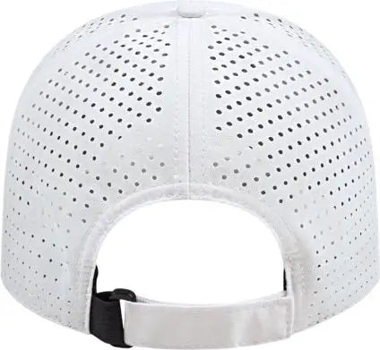 Cap America I7038 Perforated Polyester Cap - White - White / One Size Fits Most
