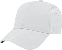 Cap America I7038 Perforated Polyester Cap White White / One Size Fits Most