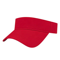 Cap America i7042 Performance Athletic Visor - Red - Red / One Size Fits Most